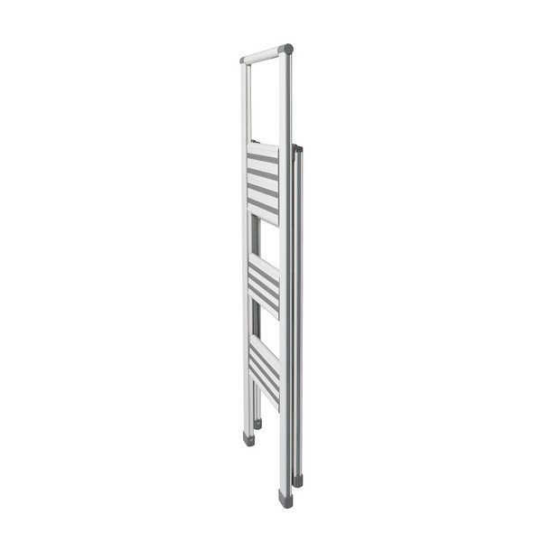 Valged kokkupandavad trepid Ladder Alu, kõrgus 127 cm - Wenko-image-1