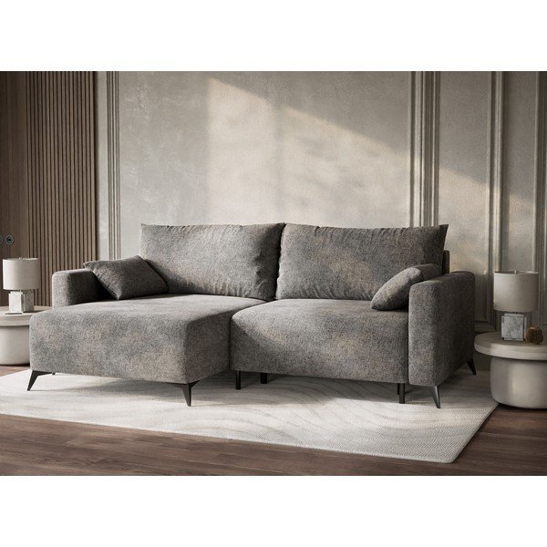 Hall šenilldiivanvoodi/panipaigaga nurgadiivan (vasak nurk/diivanvoodiga) Leon - Maison de Rêve-image-4