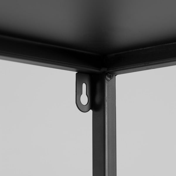 Must metallist raamaturiiul 80x168 cm Shantay - Kave Home-image-1