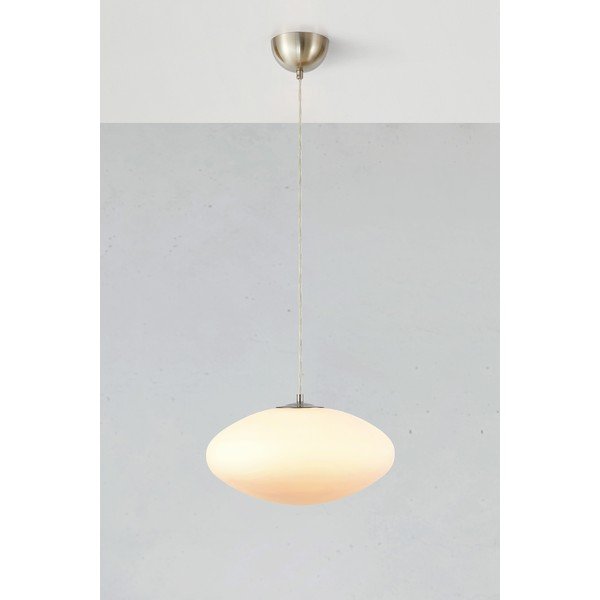 Valge rippvalgusti klaasist lambivarjundiga ø 38 cm Locus - Markslöjd-image-2