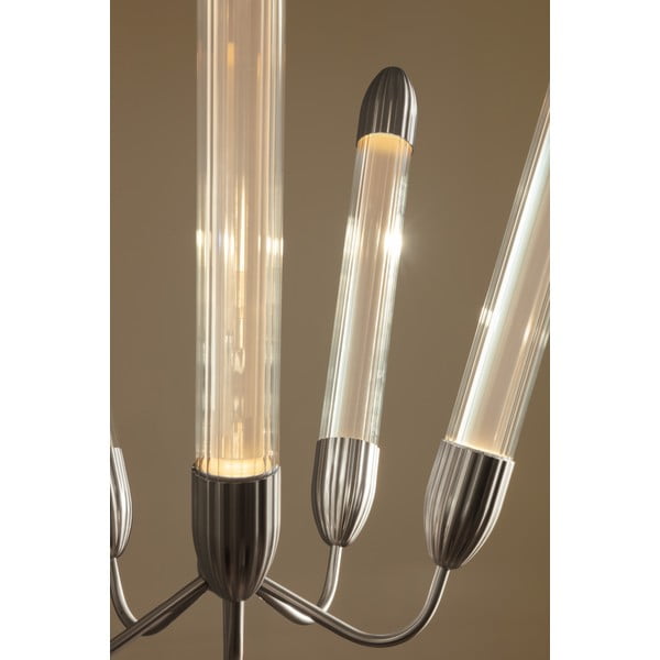 Hõbedane terasest rippvalgusti klaasist varjuga ø 69 cm Lemon Squeeze - UMAGE-image-2