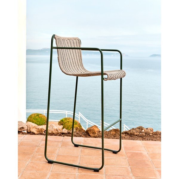 Hallikasroheline metallist aia baaritool Maurina - Kave Home-image-1