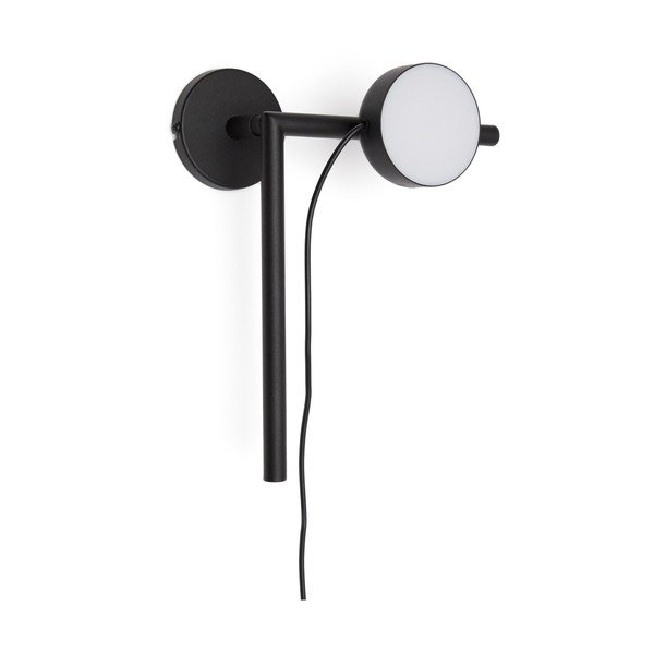 Must metallist hämardatav LED-seinavalgusti Orey - Kave Home