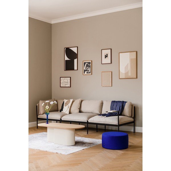 Beež kohvilaud tammest pealispinnaga 50x115 cm Looi - noo.ma-image-4