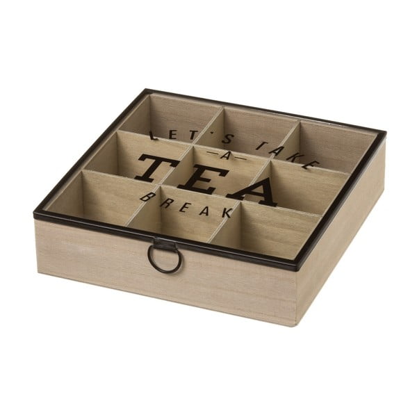 Úložný box na čaj ze dřeva Unimasa, 24 x 6,5 cm