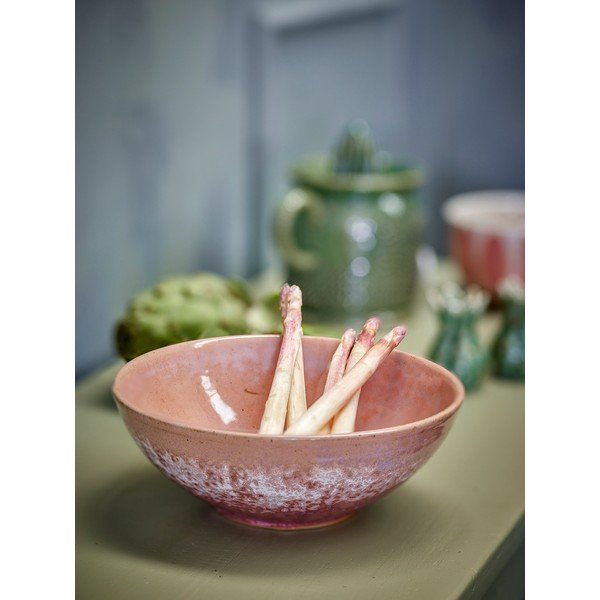 Lõhevärvi kivikeraamikast kausid 4tk komplektis 890 ml Darlene - Bloomingville-image-1