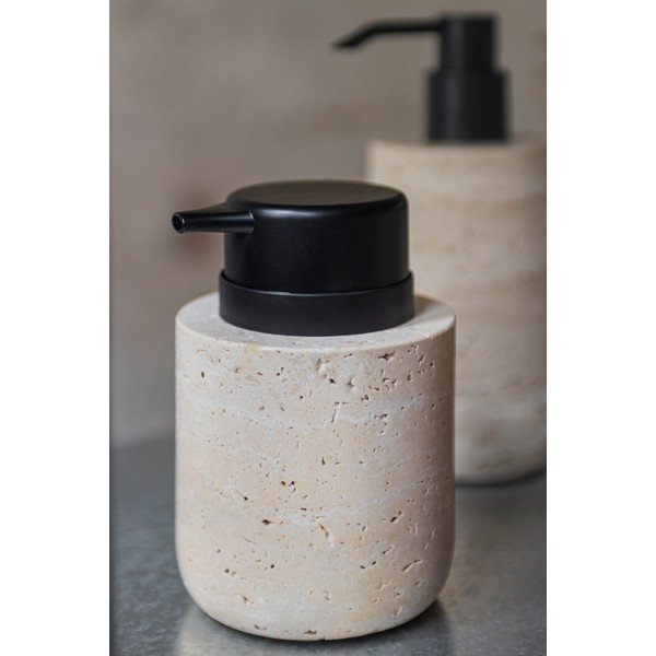 Beež kivikeraamikast seebidosaator 250 ml Travertine - Mette Ditmer Denmark-image-2