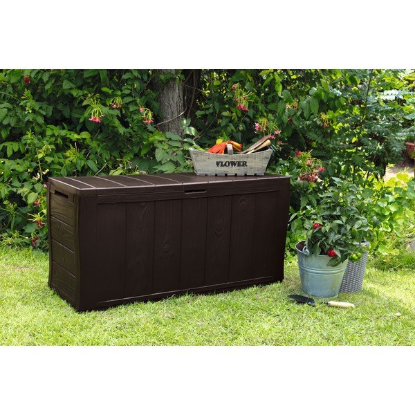 Tumepruun plastist aia hoiukast Sherwood - Keter-image-1