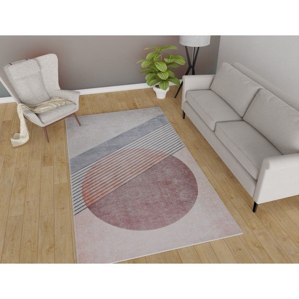 Heleroosa-hall pestav vaip 160x230 cm - Vitaus-image-1