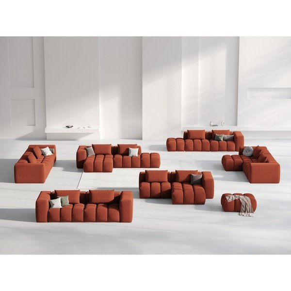 Terrakota värvi nurgadiivan (parem nurk/diivanvoodiga) Verona - Cosmopolitan Design-image-1