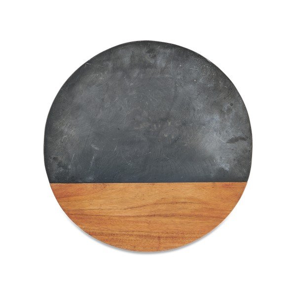 Lõikelaud kiltkivist ja akaatsiapuidust , ø 40 cm Fala - Nkuku