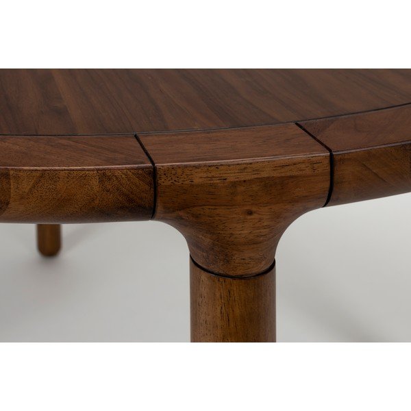 Ümmargune söögilaud pähklipuust dekoratsiooniga, ø 128 cm Storm - Zuiver-image-3