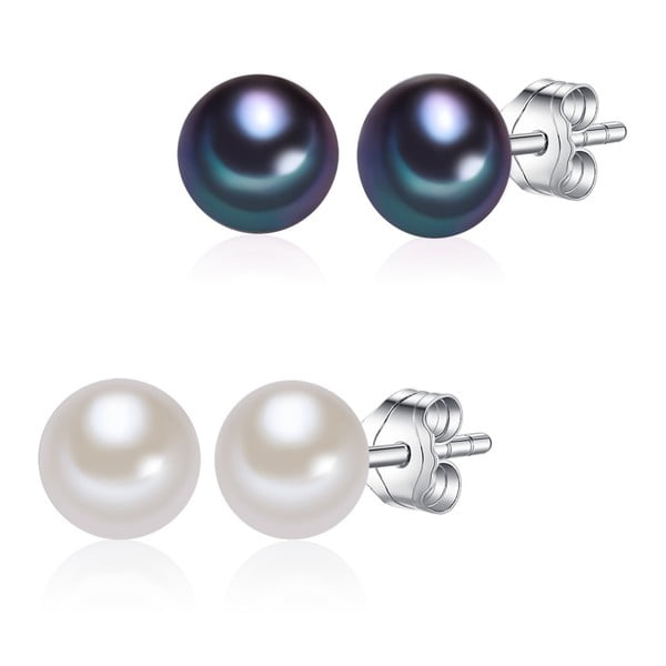 Sada 2 perlových náušnic Chakra Pearls Lieke