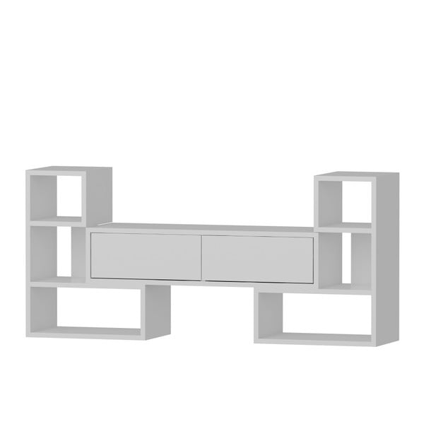 Bílý TV stolek Mobito Design Sharp