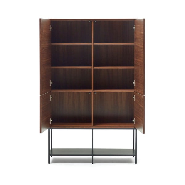 Pähklipuu dekooriga kapp 97,5x160 cm Vedrana - Kave Home-image-2