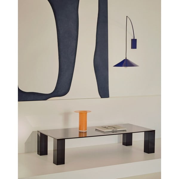 Tumehall klaasist diivanilaud 60x140 cm Adularia - Kave Home-image-1