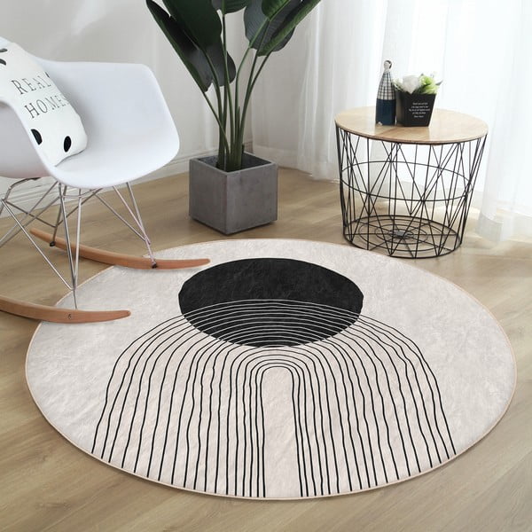 Kreem pestav ümmargune vaip ø 120 cm Comfort - Mila Home-image-3