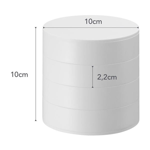 Valge kerega ehtekarp , ⌀ 10 cm Tower - YAMAZAKI-image-4