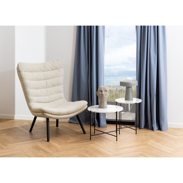 Ümmargune abilaud marmorist pealispinnaga ø 42 cm Avila - Actona-image-1