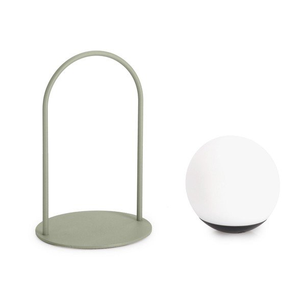 Roheline LED-laualamp hämardatava valgustugevusega ja plastvarjuga (kõrgus 21 cm) Pansy - Bizzotto-image-3