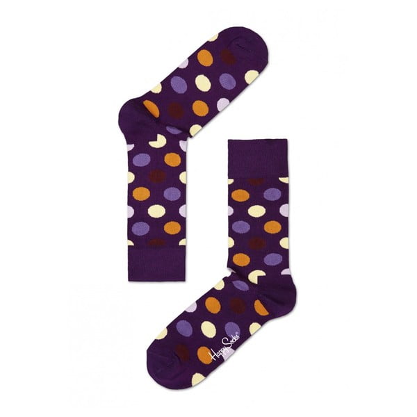 Ponožky Happy Socks Purple Big Dots, vel. 41-46