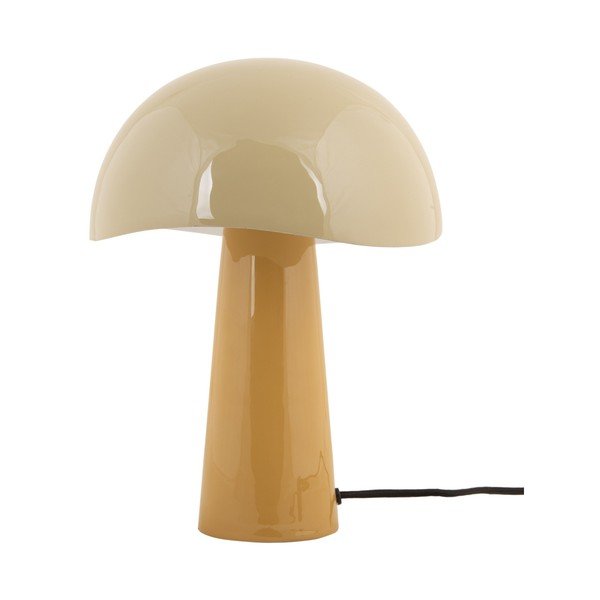 Ookerkollane lauavalgusti metallist varjuga (kõrgus 33 cm) Grato - Leitmotiv