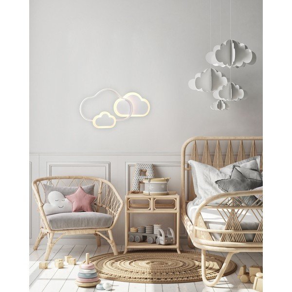 Valge lastelamp 52x25 cm Cloudy - Reality-image-1