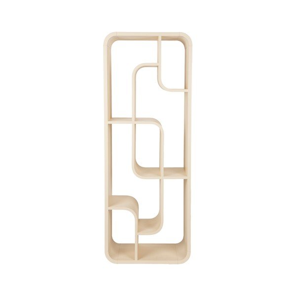 Kreem tammepuidust raamaturiiul 60x160x35 cm Seven - Zuiver-image-2