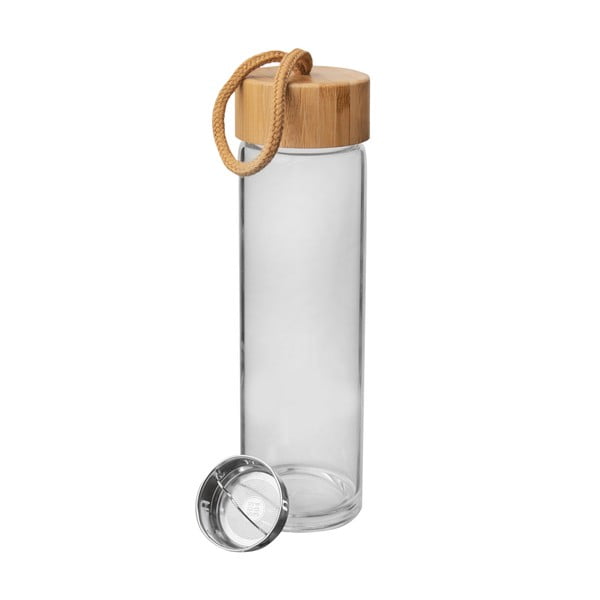 Klaasist veepudel bambusest kaanega , 500 ml - Orion-image-3