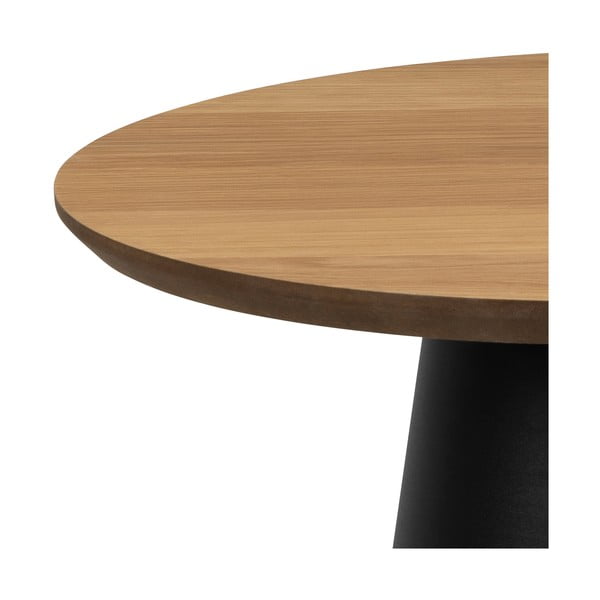 Must-puiduvärvi ümmargune diivanilaud ø 45 cm Soli - Actona-image-4