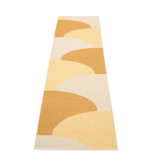 Ookerkollane sise/välisvaip 70x270 cm Hill Ochre Pale Yellow – Pappelina