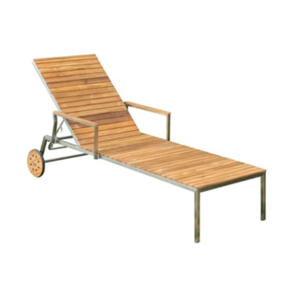 Pruun metallist aia lamamistool Denver – Garden Pleasure-image-1