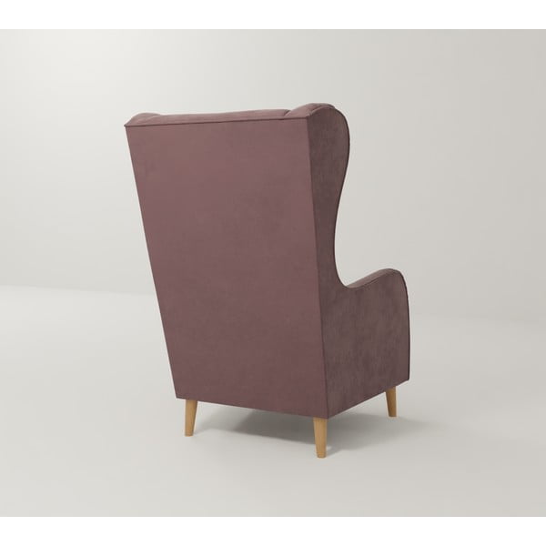 Roosa sametist tugitool Carole - Ropez-image-2