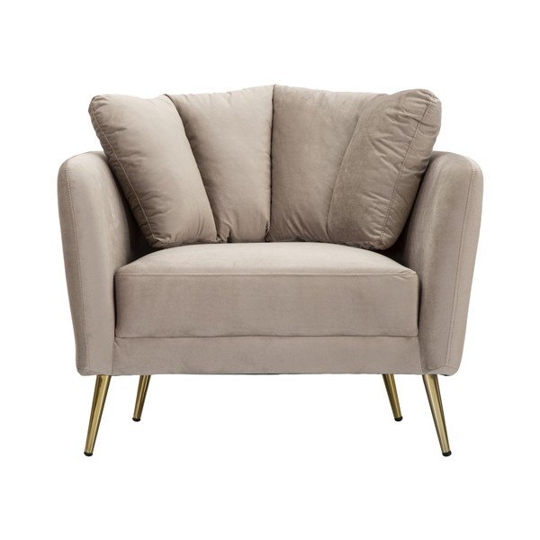 Hallikaspruun sametist tugitool Kiev - Mauro Ferretti-image-2