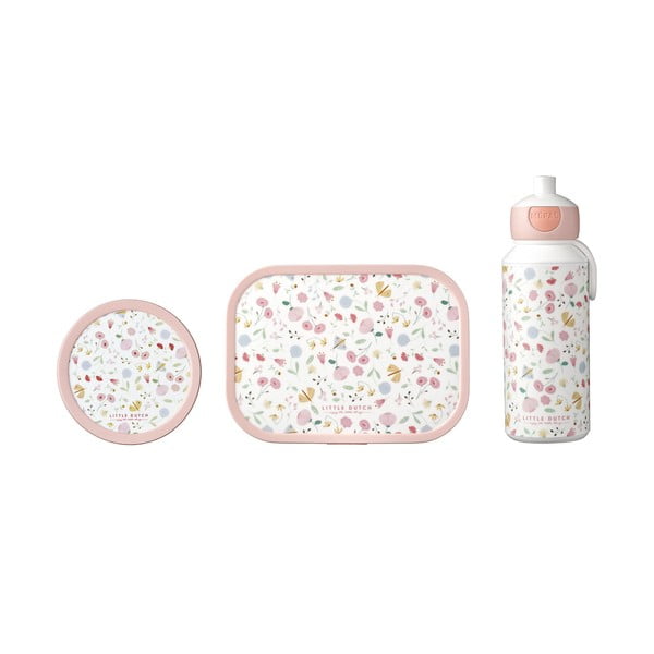 Laste suupistekarp 2 tk/pudel Flowers & butterflies - Mepal