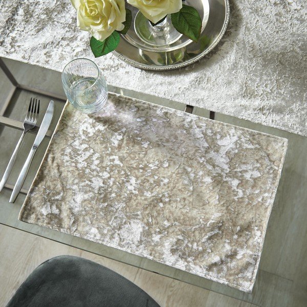 Kaltsuvaip 2 tk 46x30 cm Crushed Velvet - Catherine Lansfield-image-1