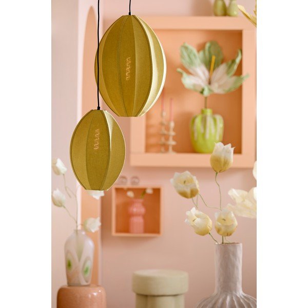 Roheline ripplamp tekstiilist varjuga Milatos - Light & Living-image-1