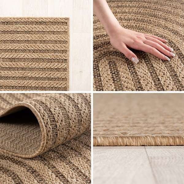 Pruun ümmargune sise- ja õuevaip ø 80 cm Timber 1401 - Ayyildiz Carpets-image-4