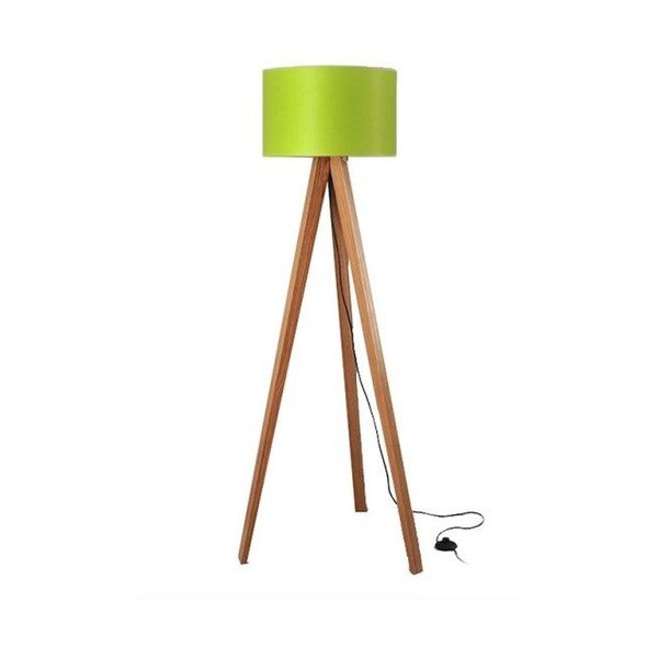 Stojací lampa Tripod Lime/Walnut