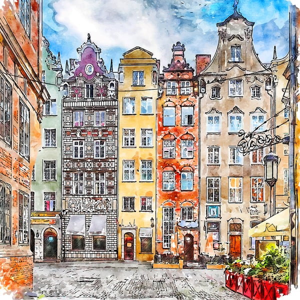 Maal 50x50 cm Gdansk - Fedkolor