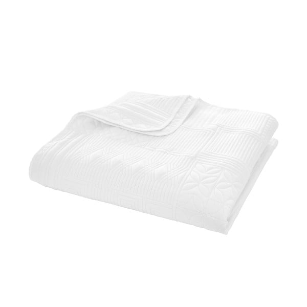 Valge tepitud voodikate 220x230 cm Folkstone Geo - Catherine Lansfield