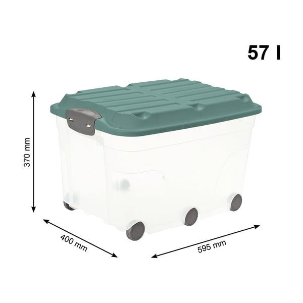 Kaanega plastist hoiukarp Roller - Rotho-image-3