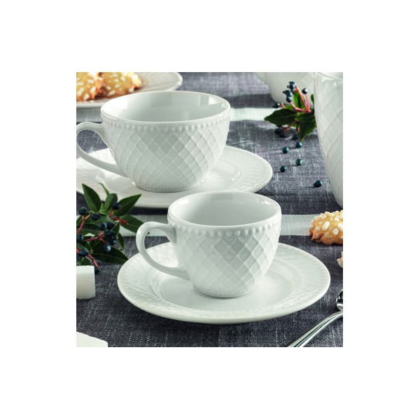 2 tasside ja taldrikutega komplekt, 200 ml Burlesque - Brandani-image-1