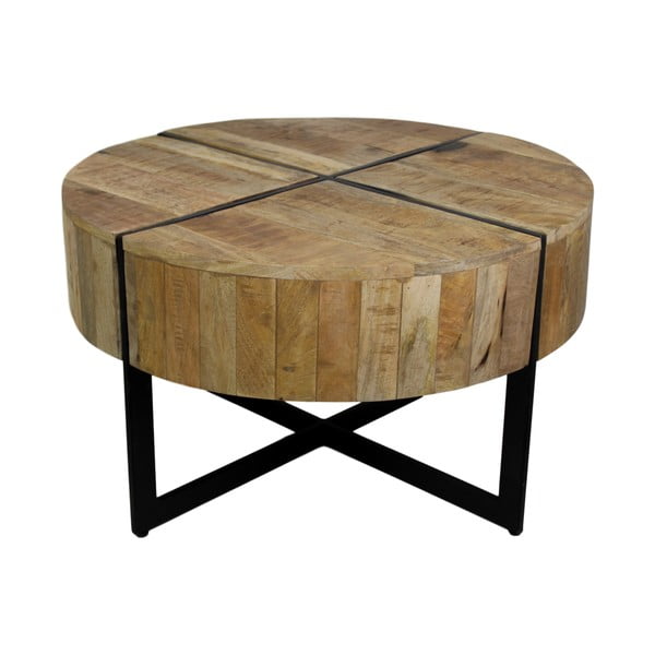 Konferenční stolek z neopracovaného mangového dřeva HSM collection Jackson