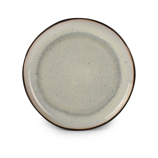 Must/beež keraamiline magustoidutaldrik ø 21,5 cm Lunar - Salt&Pepper