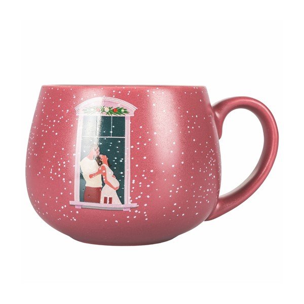 Roosa jõuluportselanist kruus 400 ml Pink Xmas - VDE Tivoli 1996-image-1