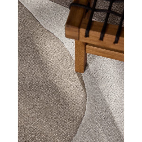 Beež käsitsi kootud villane ümmargune vaip ø 200 cm Hackney Clarissa - Ted Baker-image-3