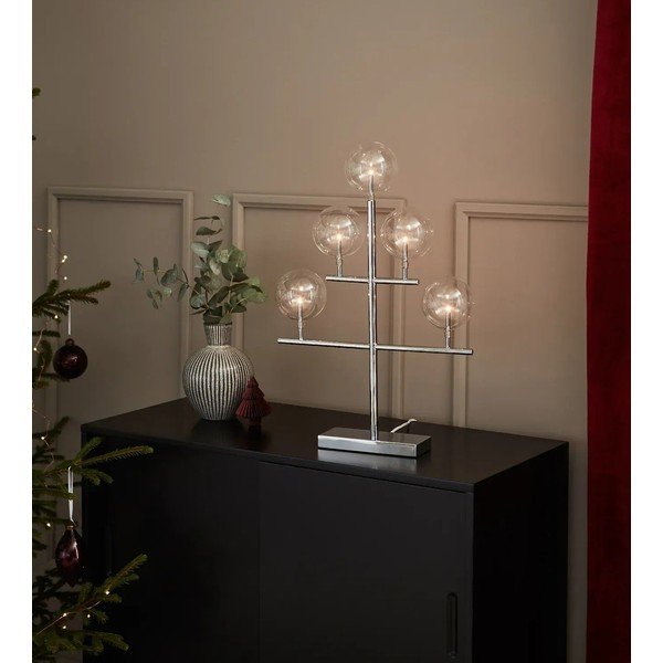 Hõbedast värvi küünlajalg, kõrgus 59 cm Maestro - Markslöjd-image-1