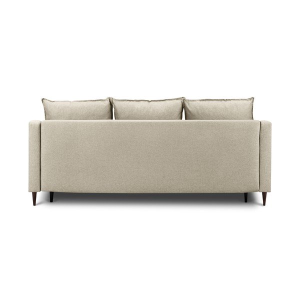 Béžová rozkládací pohovka s úložným prostorem Mazzini Sofas Ancolie, 215 cm-image-4