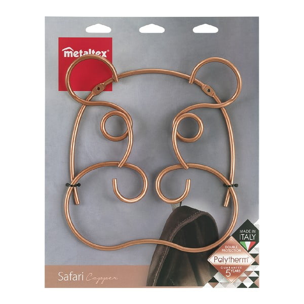 Vasevärvi terasest seinakonks Hippo - Metaltex-image-2